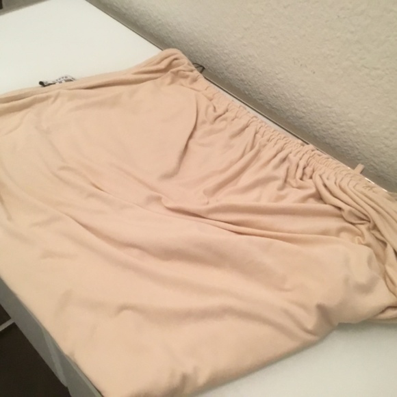 NWT ruched draw string stretch midi skirt M - Picture 13 of 16